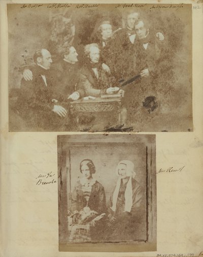 Gruppeportræt. af Hill and Adamson