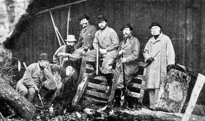 En kongelig skydefest i Windsor, 1870 1910. af Hills and Saunders