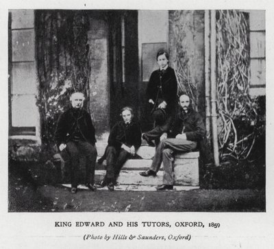 Kong Edward VII og hans undervisere ved Oxford University af Hills and Saunders