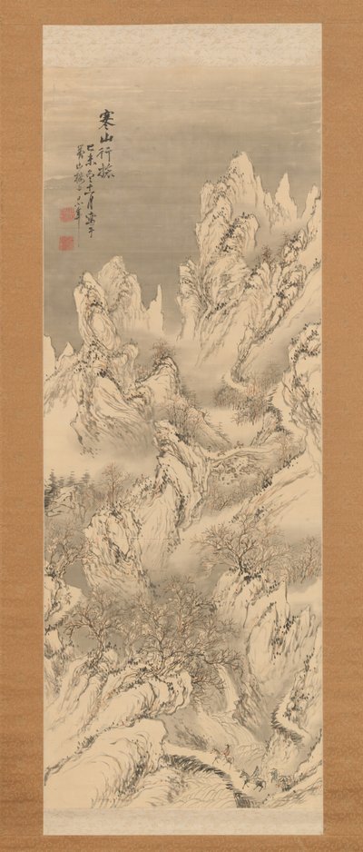 Rejsende i Cold Mountains, 1859. af Hine Taizan