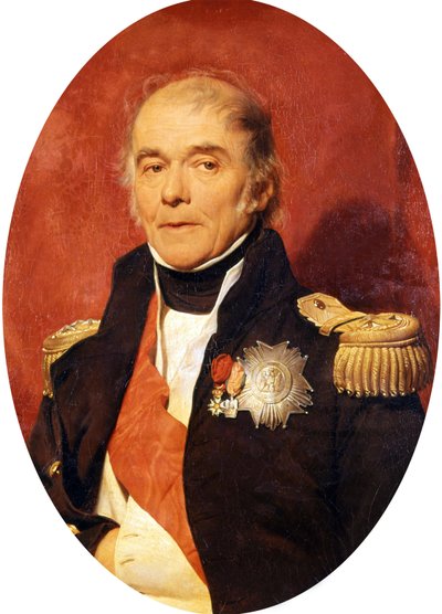 Portræt af marskal Bertrand af Hippolyte (1797-1856) Delaroche