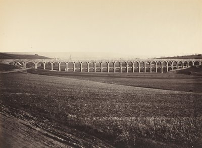 Arcades of Pont Sur Vanne Arcades, bro over ventilen, 1873. af Hippolyte Auguste Collard