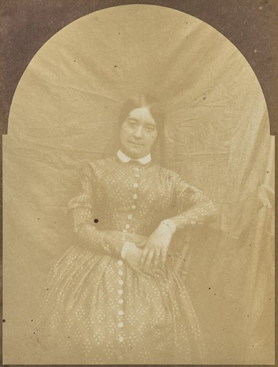[Portræt af en siddende kvinde]. af Hippolyte Bayard