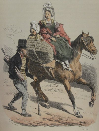 Normandiet Jules Janin illustration 161 af Hippolyte Bellange