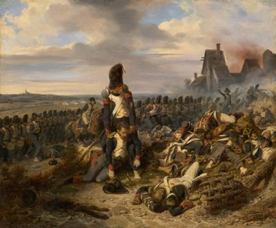 Kampscene, ca. 1825. af Hippolyte Bellange