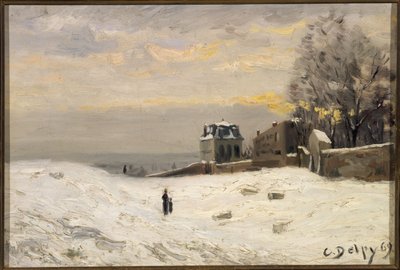 Sne på Montmartre af Hippolyte Camille Delpy
