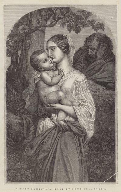 En hellig familie af Hippolyte Delaroche