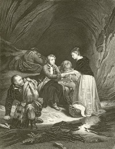 Charles Edward (pretenderen) og Flora Macdonald af Hippolyte Delaroche