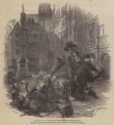 Massakren på Sankt Bartolomæus af Hippolyte Delaroche