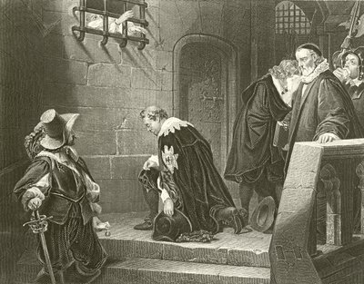 Jarlen af Strafford skal henrettes af Hippolyte Delaroche
