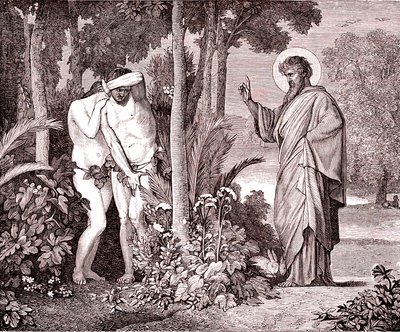 Adam og Eva af Hippolyte Flandrin
