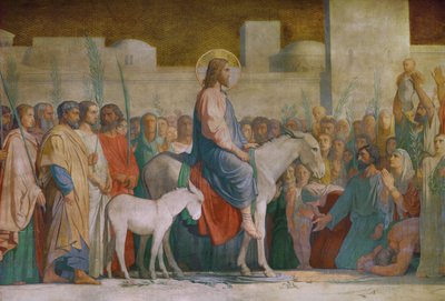 Kristi indtog i Jerusalem ... af Hippolyte Flandrin
