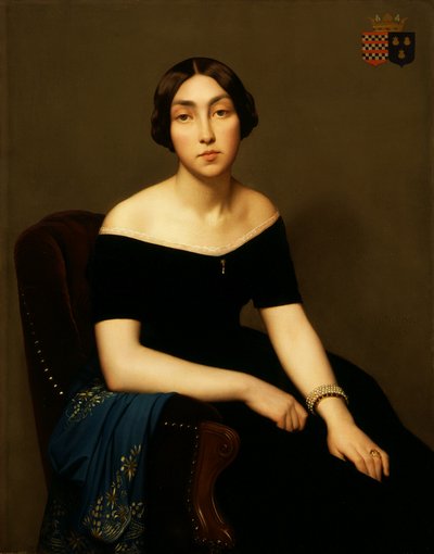 Fru Louis Antoine de Cambourg af Hippolyte Flandrin