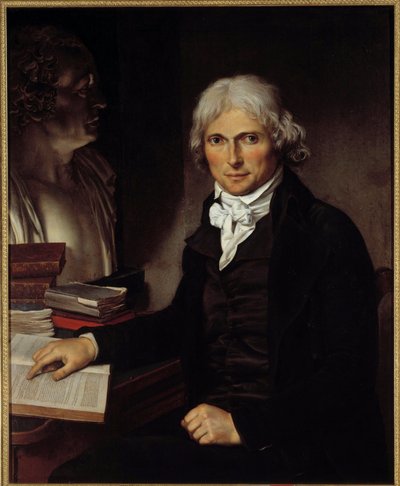 Portræt af læge Marie Francois Xavier Bichat (1771-1802). Maleri af Pierre-Maximilien Delafontaine (1774-1860) af Hippolyte Flandrin