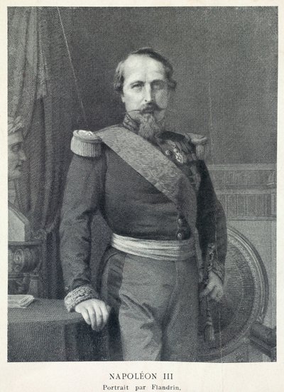 Portræt af kejser Napoleon 3 af Hippolyte Flandrin