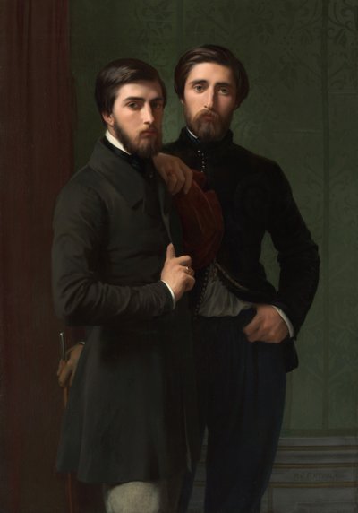 René-Charles Dassy og hans bror Jean-Baptiste-Claude-Amédé Dassy, ​​1850 af Hippolyte Flandrin