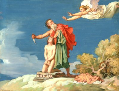 Isaks ofring af Hippolyte Flandrin