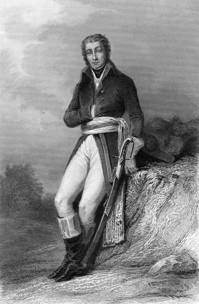 General Jean Moreau af Hippolyte Louis (after) Pauquet