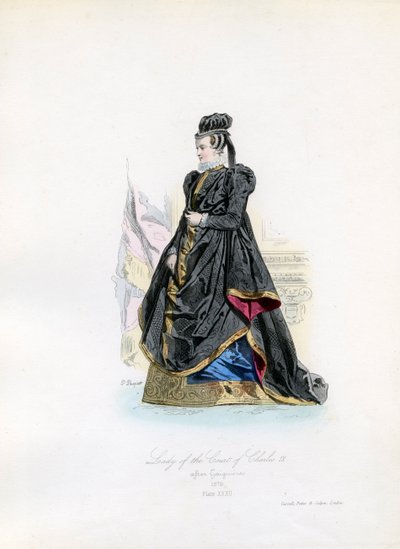 Hofdame Karl IX af Hippolyte Louis and Polydore Pauquet