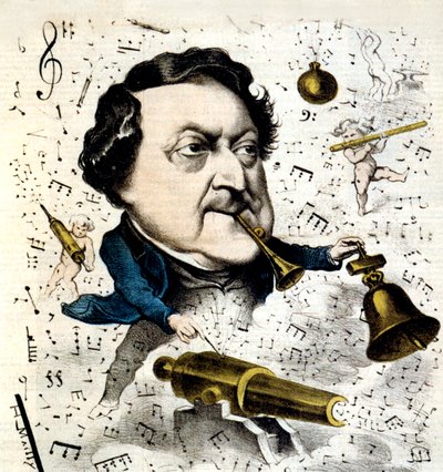 Gioacchino Rossini af Hippolyte Mailly