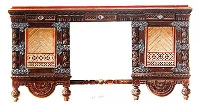 Design til et skrivebord af Hippolyte Monighetti