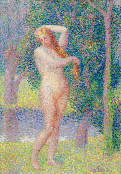 Bader ved floden af Hippolyte Petitjean