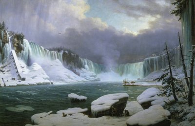 Niagara Falls om vinteren af Hippolyte Sebron
