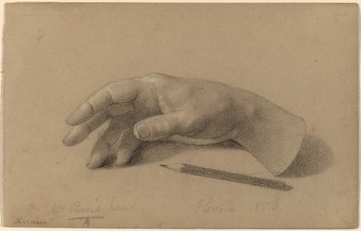 Studie af en hånd af Hiram Powers
