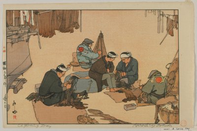 En forårsdag, Showa-æra af Hiroshi Yoshida