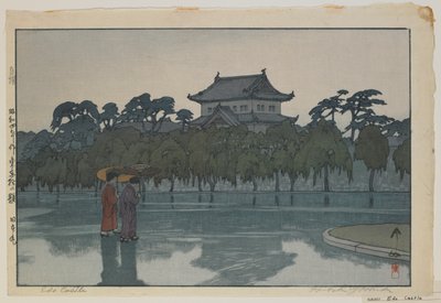 Edo Castle, fra serien, Twelve Scenes of Tokyo, Showa-æra af Hiroshi Yoshida