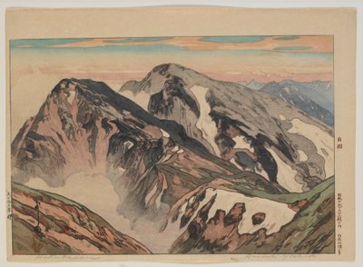 Habuka san, fra serien, Tolv scener i de japanske alper, Taisho-æra af Hiroshi Yoshida