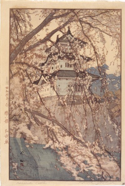 Hirosaki Castle (træblok i farver) af Hiroshi Yoshida