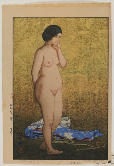Studie af nøgen, Showa-æra af Hiroshi Yoshida
