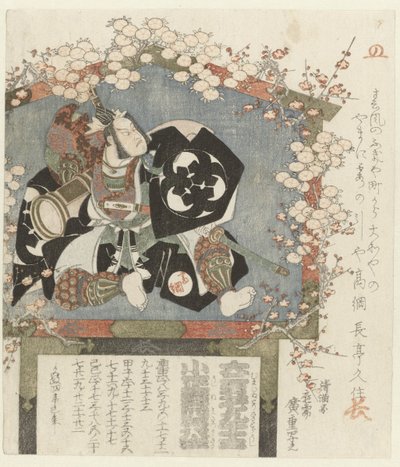 Votiv med et portræt af Bandô Mitsugorô III af Hiroshige (I) , Utagawa