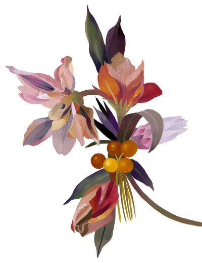 En imaginær blomst baseret på en tulipan. af Hiroyuki Izutsu