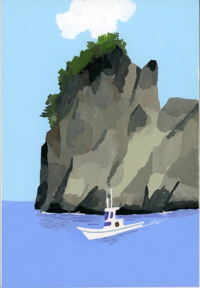fiskebåd af Hiroyuki Izutsu