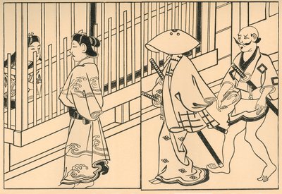 Kurtisaner, 1661, 1924. af Hishikawa Moronobu