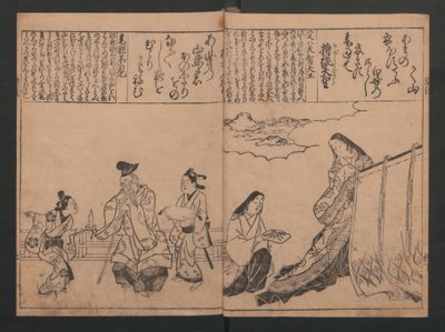 Portrætter til hundrede digte om hundrede digtere (Sugata-e hyakunin isshu) af Hishikawa Moronobu