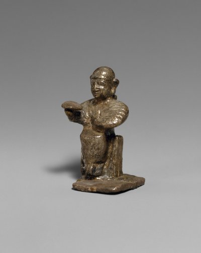 Siddende kvinde, ca. 14.–13. århundrede f.Kr. (sølv) af Hittite