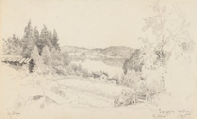 Udsigt over søen fra Sappee af Hjalmar Munsterhjelm