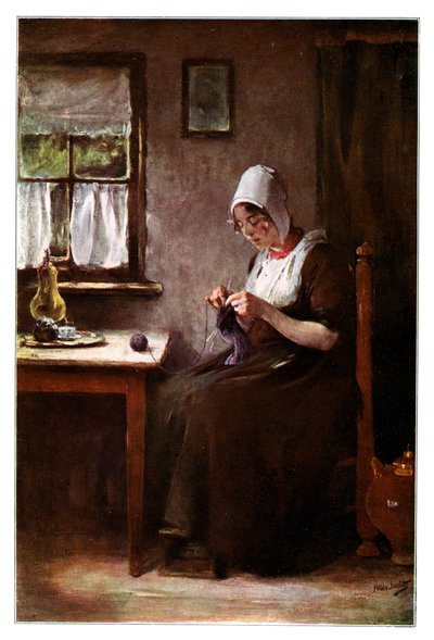 Strikkefiskerkone, 1901. af Hobbe Smith