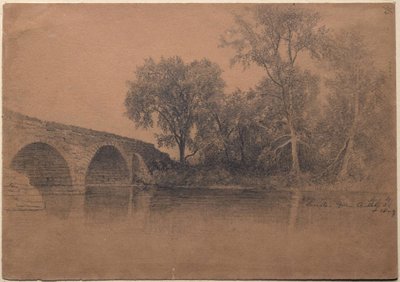 Bro ved Leeds, Green County, New York af Homer Dodge Martin