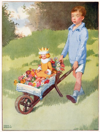 Prinsessen Celandine kørte op i en flot vogn, illustration fra 