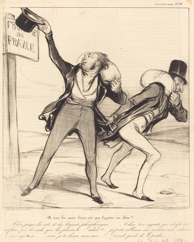 Til alle de velfødte hjerter, at hjemlandet er dyrt !!! af Honoré Daumier