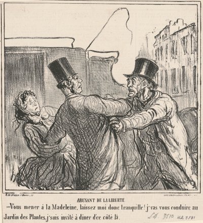 Misbrug af friheden af Honoré Daumier