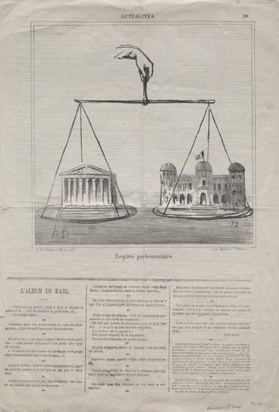 Aktualiteter (nr. 10): Folketingets regime af Honoré Daumier