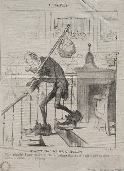 Aktualiteter (nr. 128): Mr. Dupin i sine små sko af Honoré Daumier