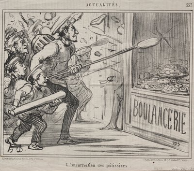 Aktualiteter nr. 557: Konditorens opstand, 1858. af Honoré Daumier