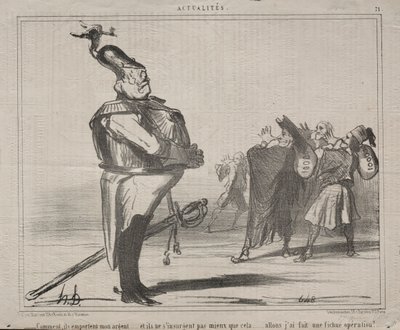 Aktualitet nr. 71: Hvorfor tager de mine penge..., 1854. af Honoré Daumier