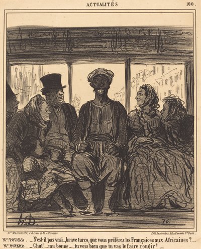 Nyheder: Fru Potard - Er det ikke sandt, modige Turco... af Honoré Daumier